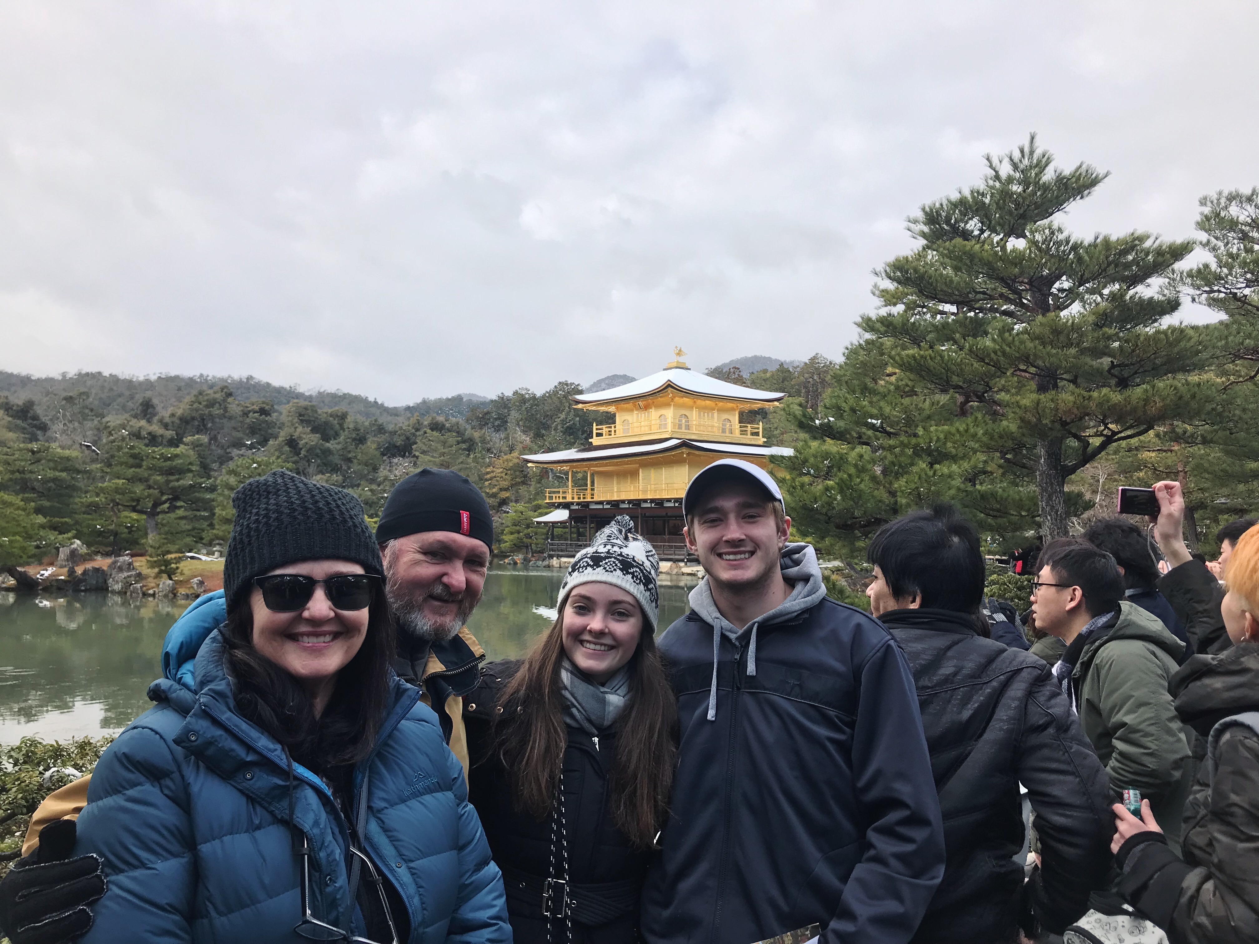 Joseph with family in Kyoto